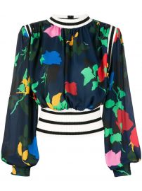 MSGM Feather Print Blouse - Farfetch at Farfetch